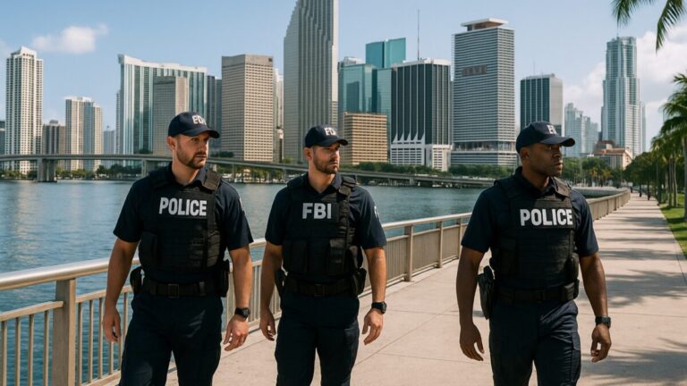 Agentes federales refuerzan seguridad en Miami con mayor presencia para proteger sectores económicos estratégicos