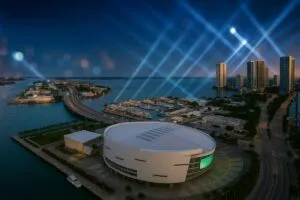 Donald Trump y Lionel Messi juntos en el America Business Forum en Miami con líderes globales