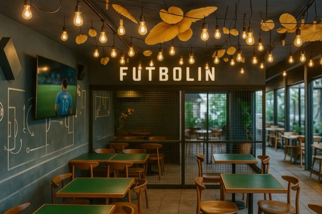 Vista del nuevo restaurante de Messi en Miami, Club Milanesa, con diseño moderno y gastronomía argentina