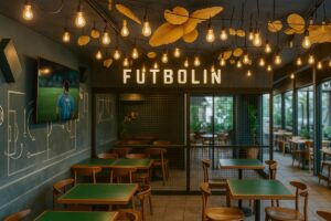 Vista del nuevo restaurante de Messi en Miami, Club Milanesa, con diseño moderno y gastronomía argentina