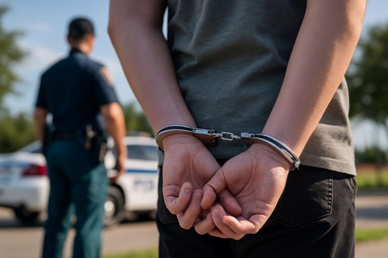 Persona con esposas durante operativo migratorio en Florida; contexto relacionado con comunidad hispana y seguridad