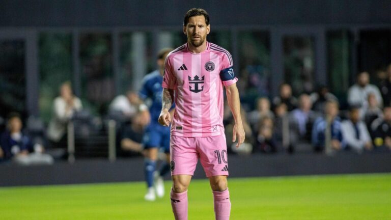 Jugadores del Inter Miami entrenan antes de la semifinal contra Cincinnati en la MLS.