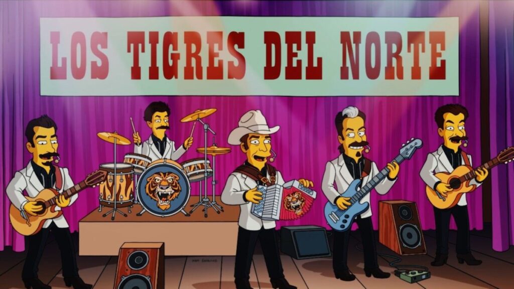 Los Tigres del Norte aparecen en Los Simpson con un corrido original