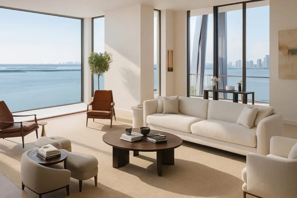 Villa Miami triplex de lujo en Edgewater con diseño exclusivo y vista a la bahía