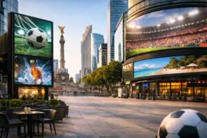Publicidad digital en México con motivo del Mundial 2026, mostrando crecimiento económico y nuevas estrategias de marketing