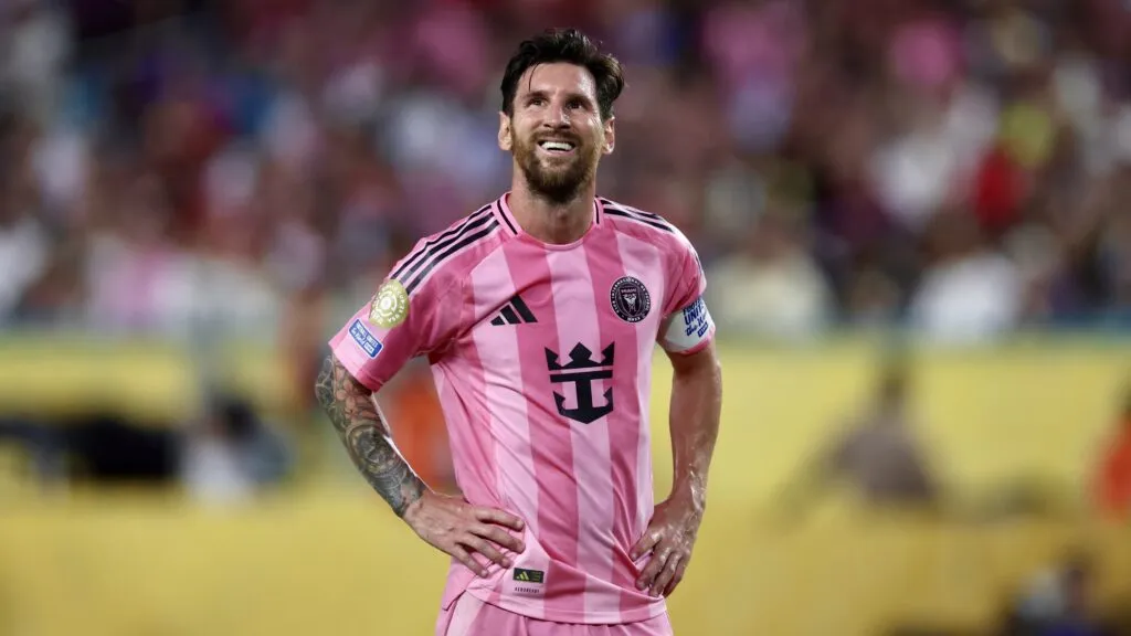 Concacaf Champions Cup con Lionel Messi en acción con Inter Miami durante un partido continental