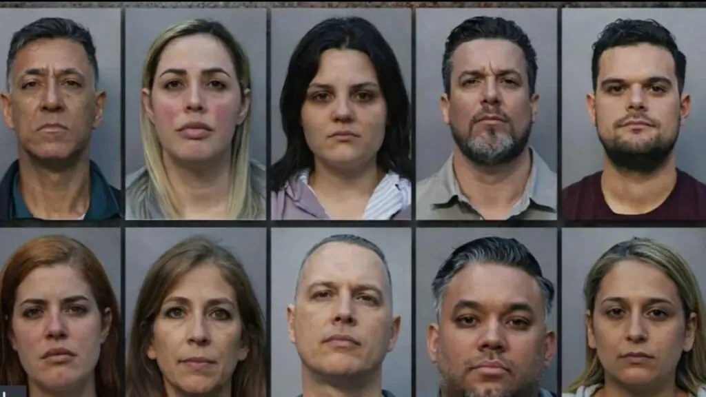 operativo policial en oficina vinculada a fraude para obtener licencias de seguros en Florida