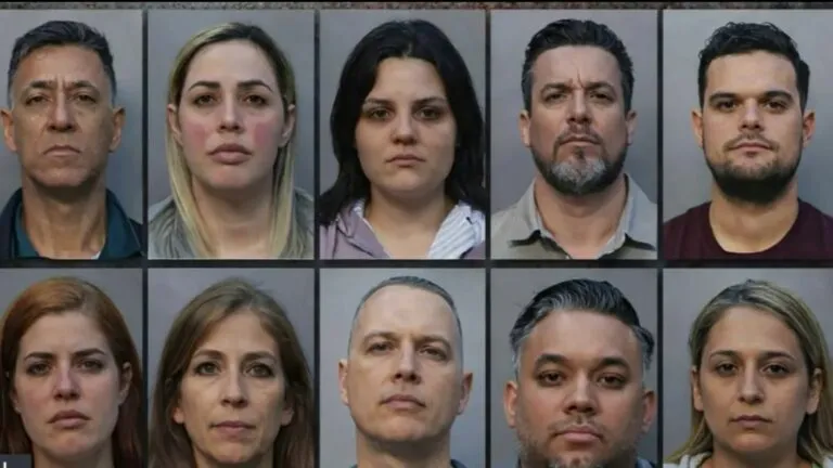 operativo policial en oficina vinculada a fraude para obtener licencias de seguros en Florida