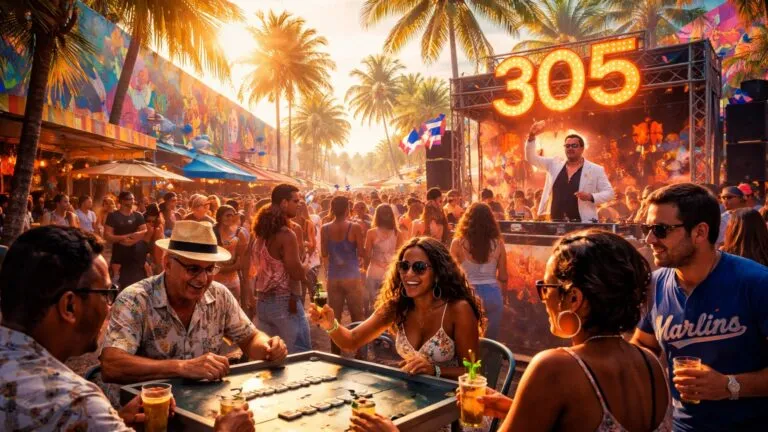 celebración del 305 Day en Miami con música cultura local y ambiente festivo en la ciudad