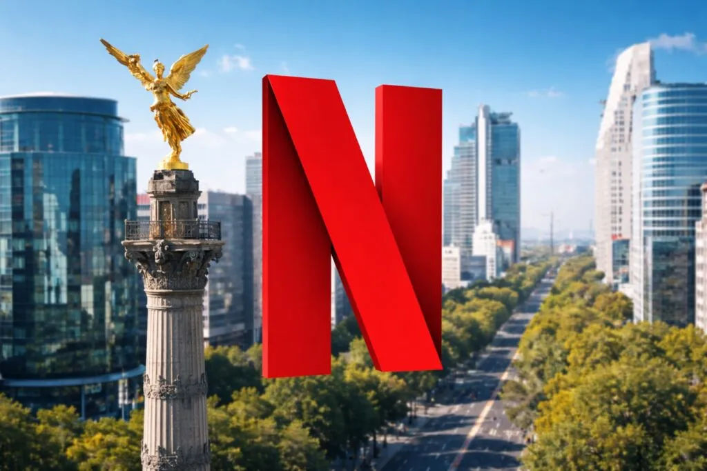 Gráfica editorial con texto “tarifas Netflix México 2026” destacando ajustes de precios en suscripción mensual
