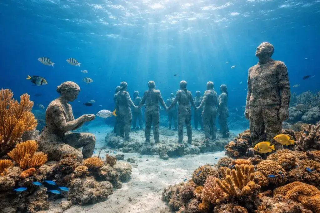 Galería submarina impulsa turismo sostenible en Miami con arte ecológico y arrecifes artificiales