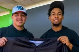 Jesús Ríos durante entrenamiento en Miami rumbo al nivel profesional en Estados Unidos