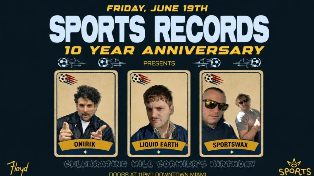 Sports Records organizará fiesta especial de música electrónica en Floyd Miami