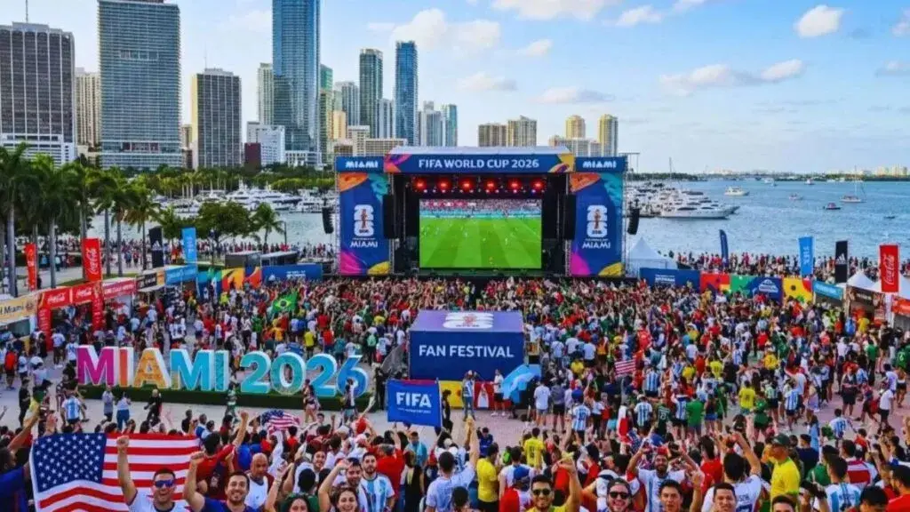 Aficionados reunidos viendo partidos del Mundial en bares y restaurantes de Miami