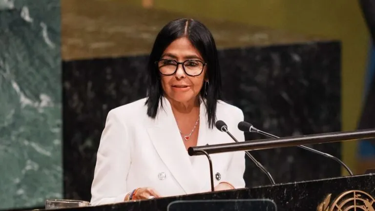 Delcy Rodríguez anuncia elecciones en Venezuela durante su intervención ante la Asamblea General de la ONU
