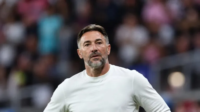 Inter Miami disputa el balón ante San Diego durante el empate que evidenció fallas defensivas en la MLS en Miami.