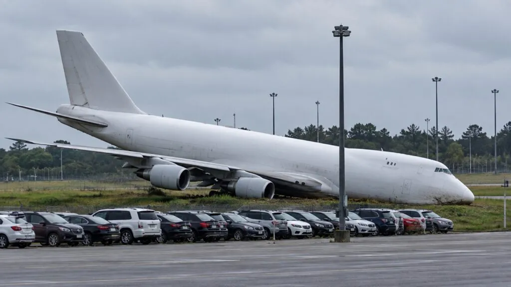 Avión de carga de Amazon fuera de la pista tras el aterrizaje fallido en el Aeropuerto Internacional de Miami.