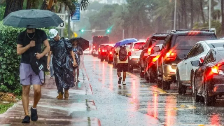Clima en Miami con lluvias y fuertes vientos durante este lunes